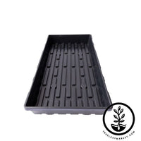 1020 Heavy Duty Microgreens Trays - No Holes - Black - Deep