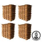 Coco Fiber Plant Pots - 8 Cell Seed Starting Tray - 48 Pack