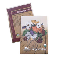 Pumpkin Seeds - Cushaw Orange Stripe - Organic Seed Packet