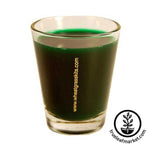 Wheatgrass shot glass - Full of Wheatgrass Juice