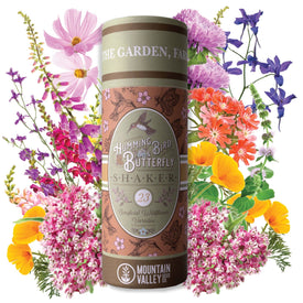 Wildflower Seed Shaker - Hummingbird & Butterfly