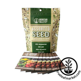 leafy greens seed assortment 7 pack white background