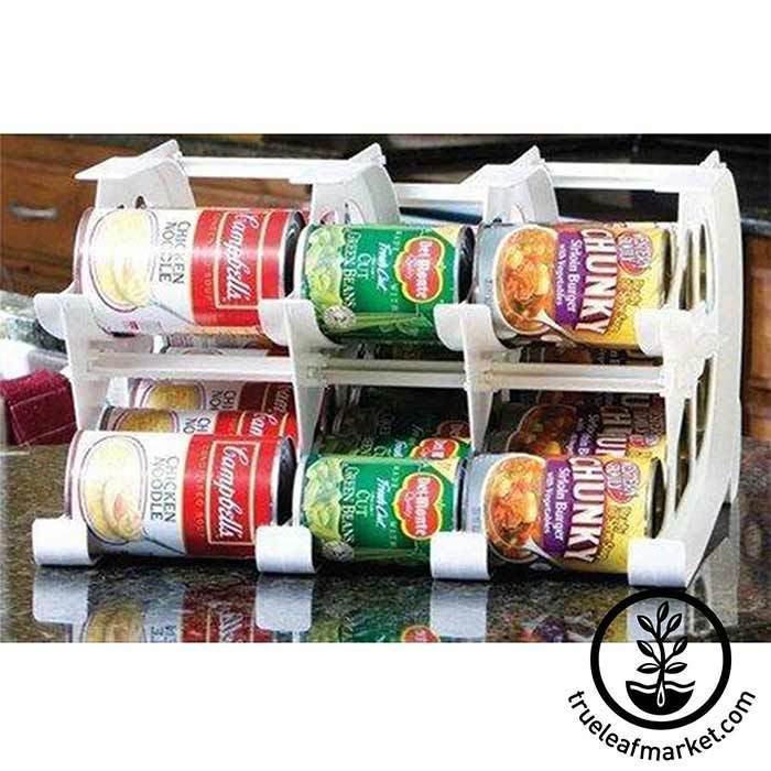 FIFO Can Tracker Stores 54 cans | Rotates First in First Out | Canned Goods  Organizer for Cupboard, Pantry and Cabinet | Food Storage | Organize Your