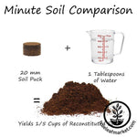 Minute Soil - Compressed Coconut Coir 20mm soil puck instructions