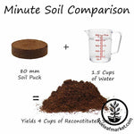 Minute Soil - Compressed Coconut Coir 80mm soil puck instructions