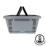 Gray Shopping Basket with Handle