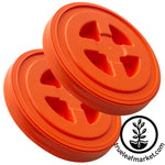 2 orange smart seal lids