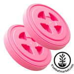 2 pink smart seal lids