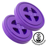 2 purple smart seal lids