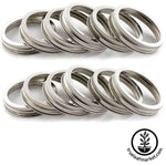 Stainless Steel Wide Mouth Jar Rings 12 Pack