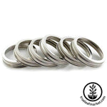 Stainless Steel Wide Mouth Jar Rings six pack