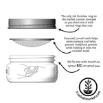 Stainless Steel Wide Mouth Sprouting Jar Lid Instructions