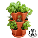 Mini Garden Stacker - Hanging Garden Pot Terra Cotta