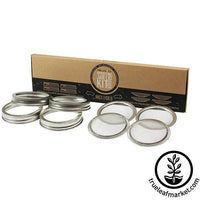 Stainless Steel Wide Mouth Sprouting Jar Lid 4 Pack