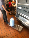 Food transportation compliance ice caddy for restaurant.