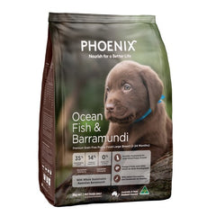 Buy Phoenix Puppy Large Breed Ocean Fish & Barramundi Grain Free Dog 3kg Online HereFood