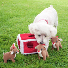 Christmas reindeer pen hide & seek toy for dogs