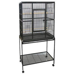 Avi One 604 Black Cage And Stand Tall for Quaker Parrot