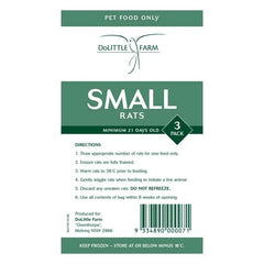 Dolittle Farm small frozen rats 3 pack