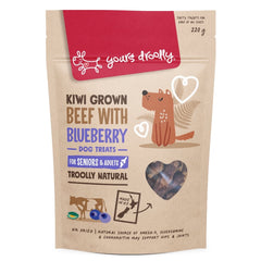 Yours Droolly NZ Beef with Blueberry 220g for Dogs