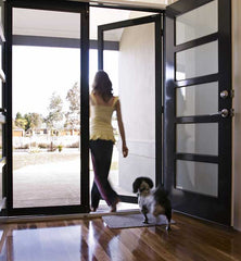 Installing a Dog Door in a Glass or Security Screen Door Australia