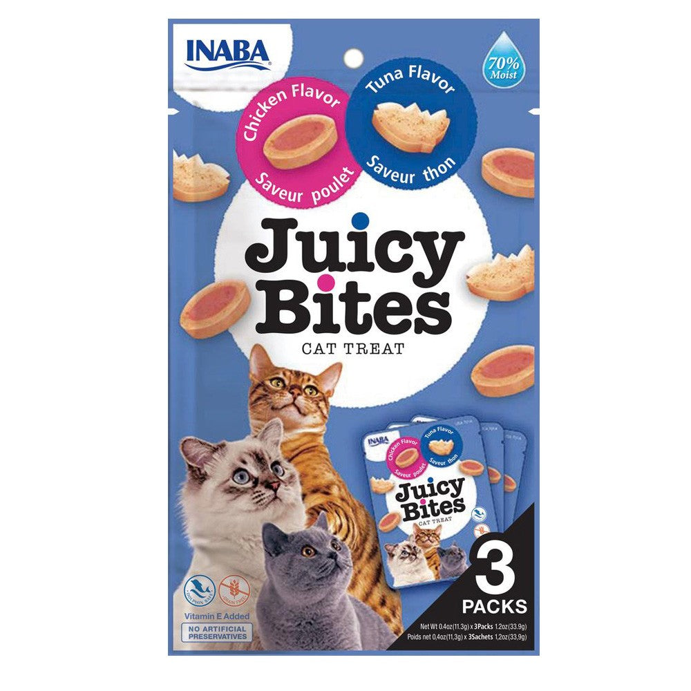 Inaba Cat Treats Juicy Bites Tuna & Chicken Flavor