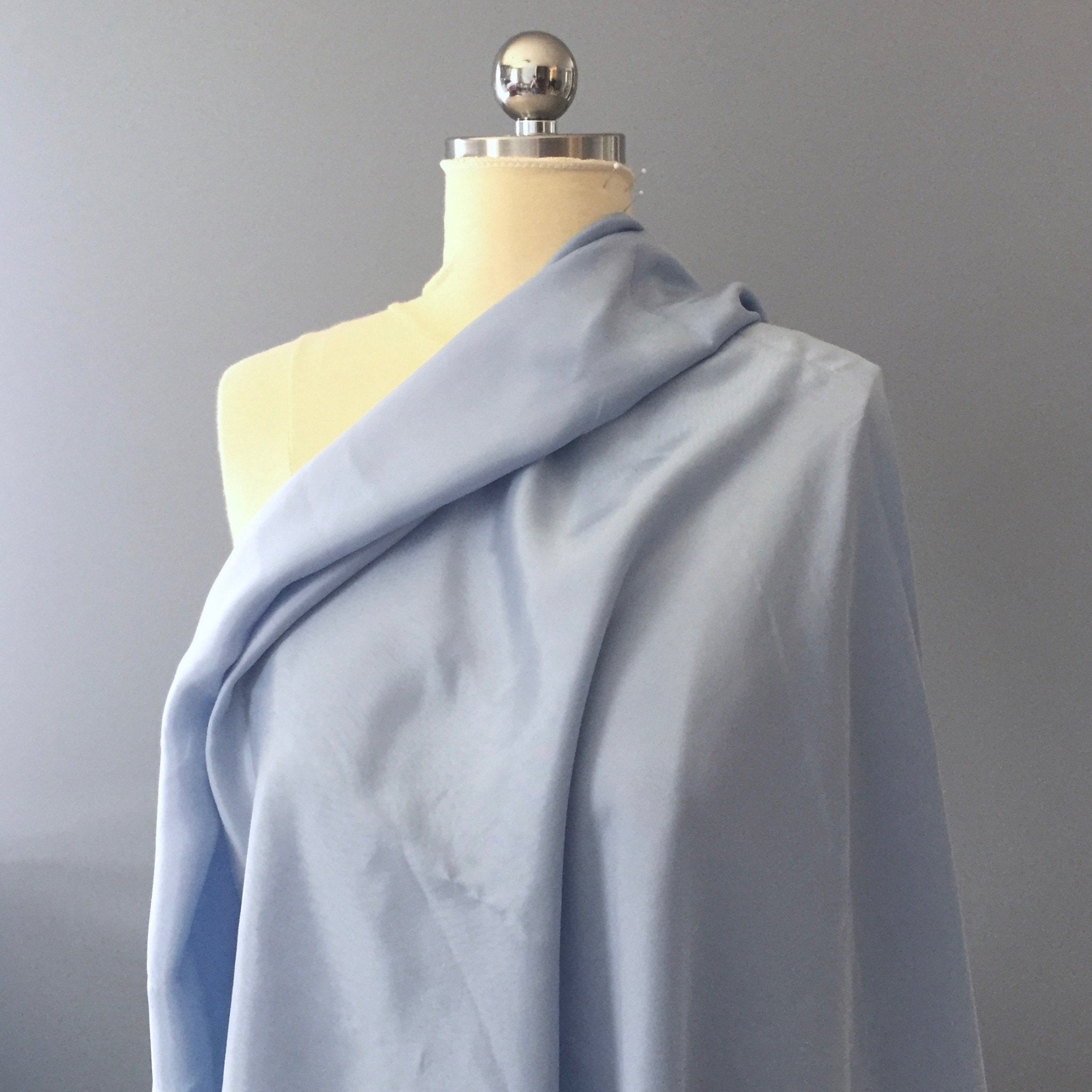 Powder Blue Cupro/Viscose Twill Fabric by the Yard – Needle Sharp