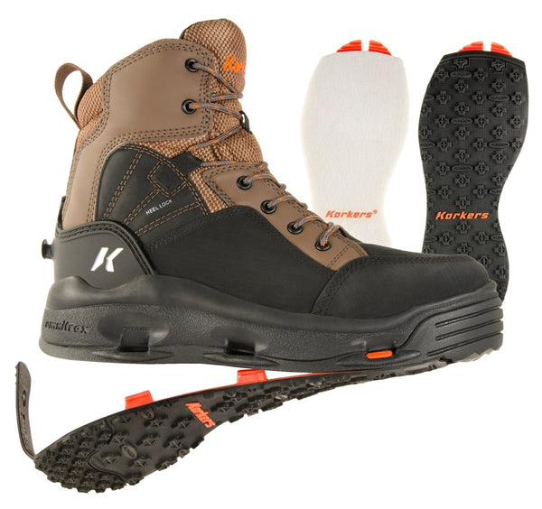 Korkers Devil's Canyon Wading Boots Felt/Kling-On 12