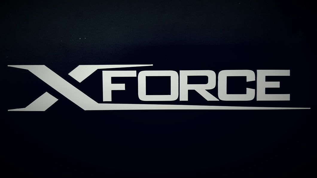 Decal Xforce White Small Logo Xforce Performance Exhaust