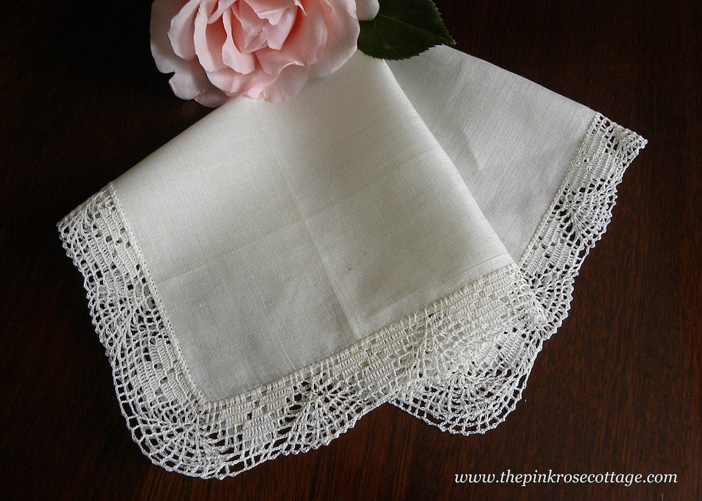 lace edge handkerchief