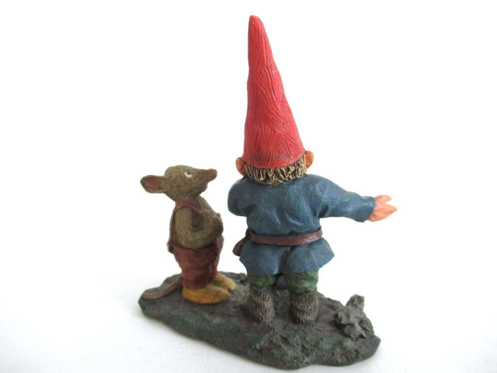 Al With Mouse Gnome With Shovel And Mouse Figurine Part Of T Upperdutch