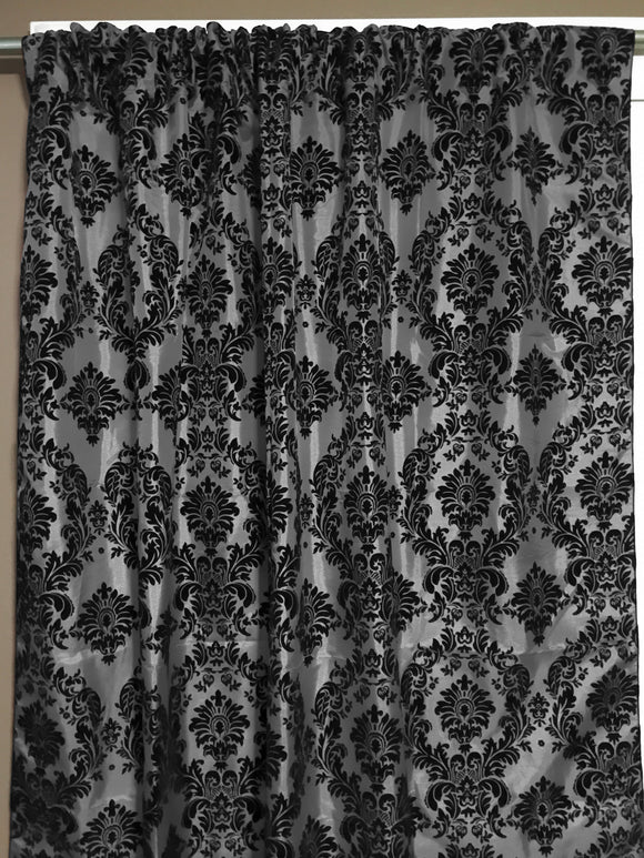 damask curtains