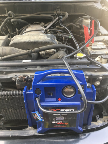 Jump-N-Carry JNC660 jump starting a dead battery on a 04 Toyota Sequoia