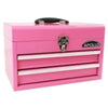 pink metal tool box