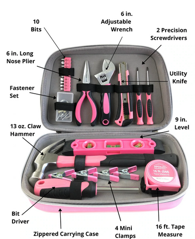 pink tool set giveaway for valentine's Day