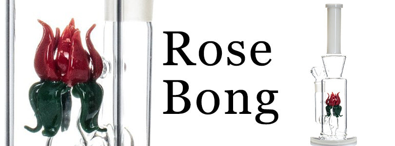 glass rose bong