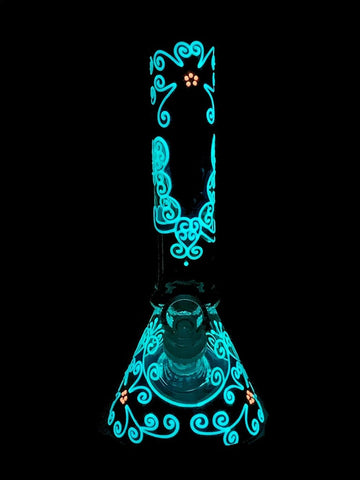 Glow in the Dark Beaker Bong