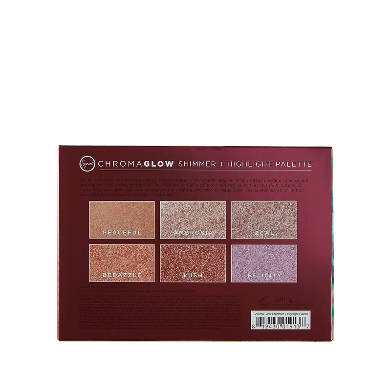 shimmer highlight palette