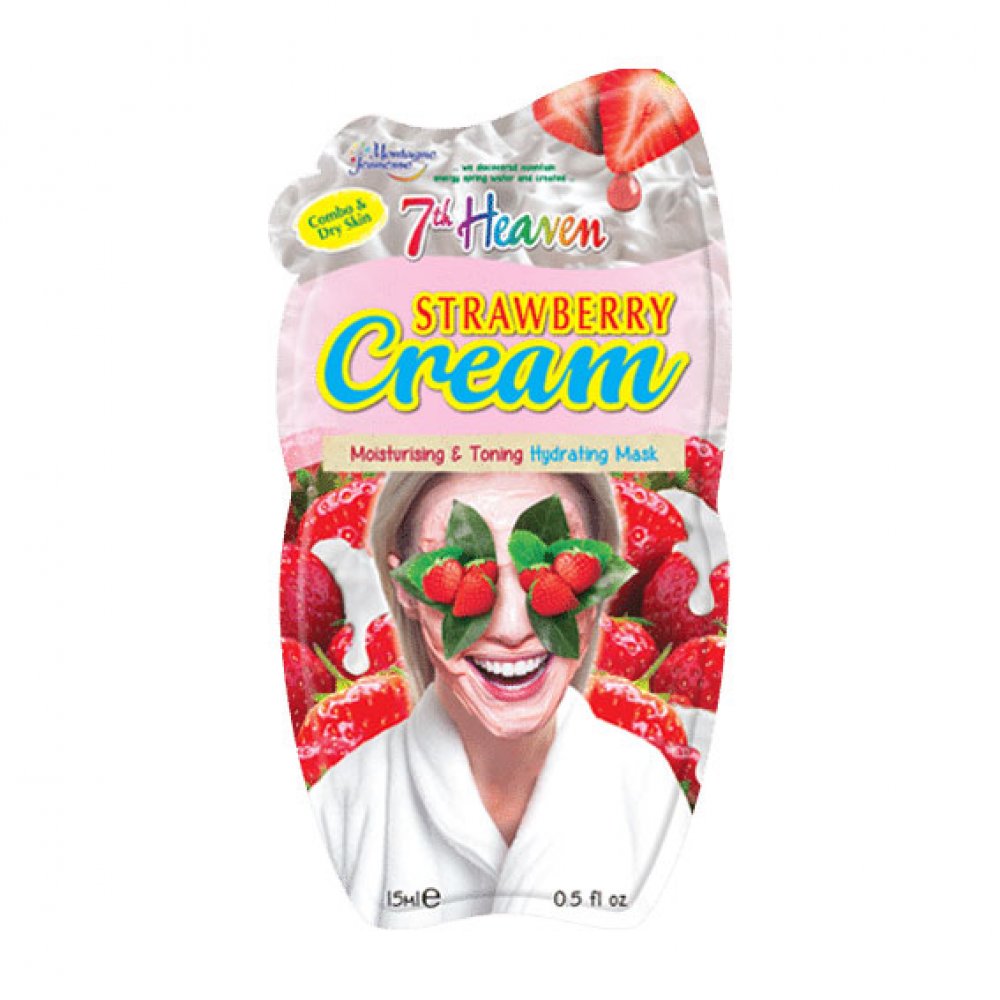 Heaven Strawberry Cream Hydrating Mask with Pulped an Beauty Goddess