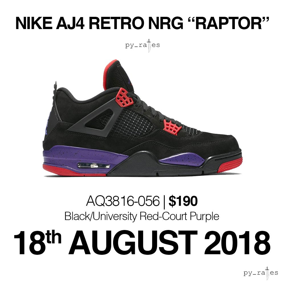 Air Jordan 4 'Black & Court Purple' Release Date. Nike SNKRS