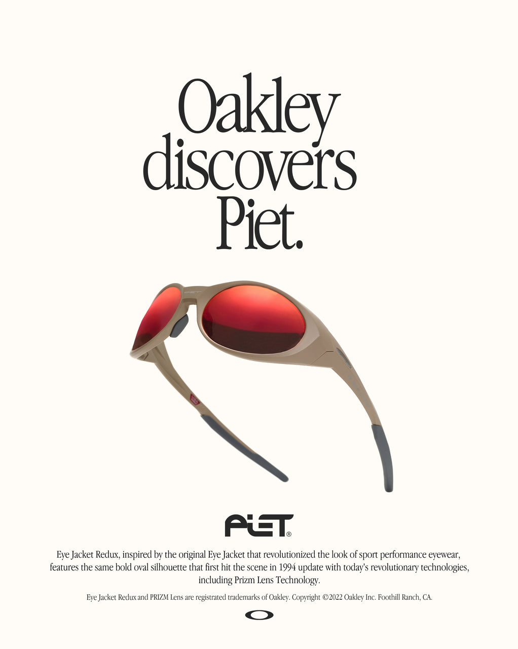 Óculos Piet x Oakley Eye Jacket Reduz