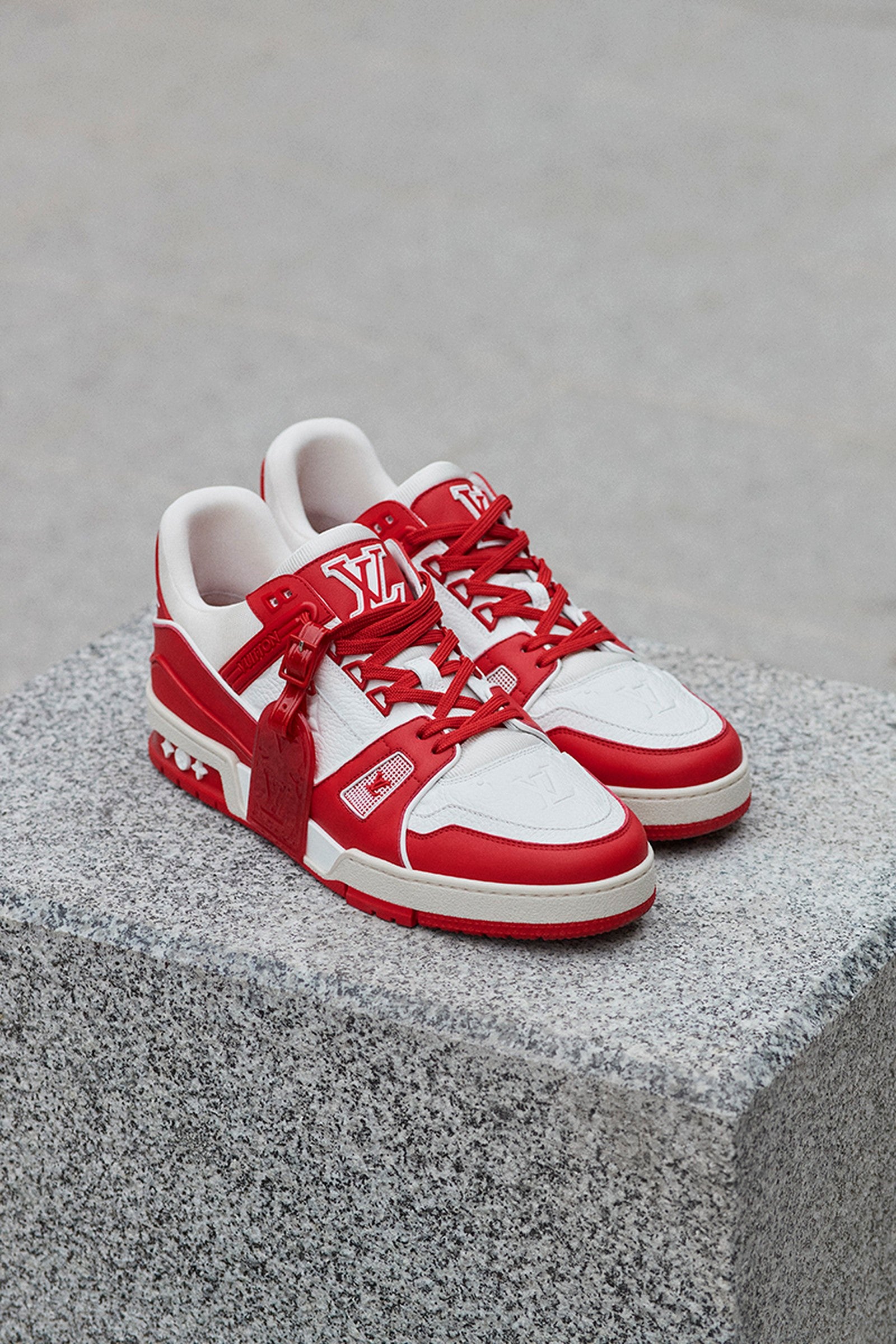 tenis louis vuitton vermelho