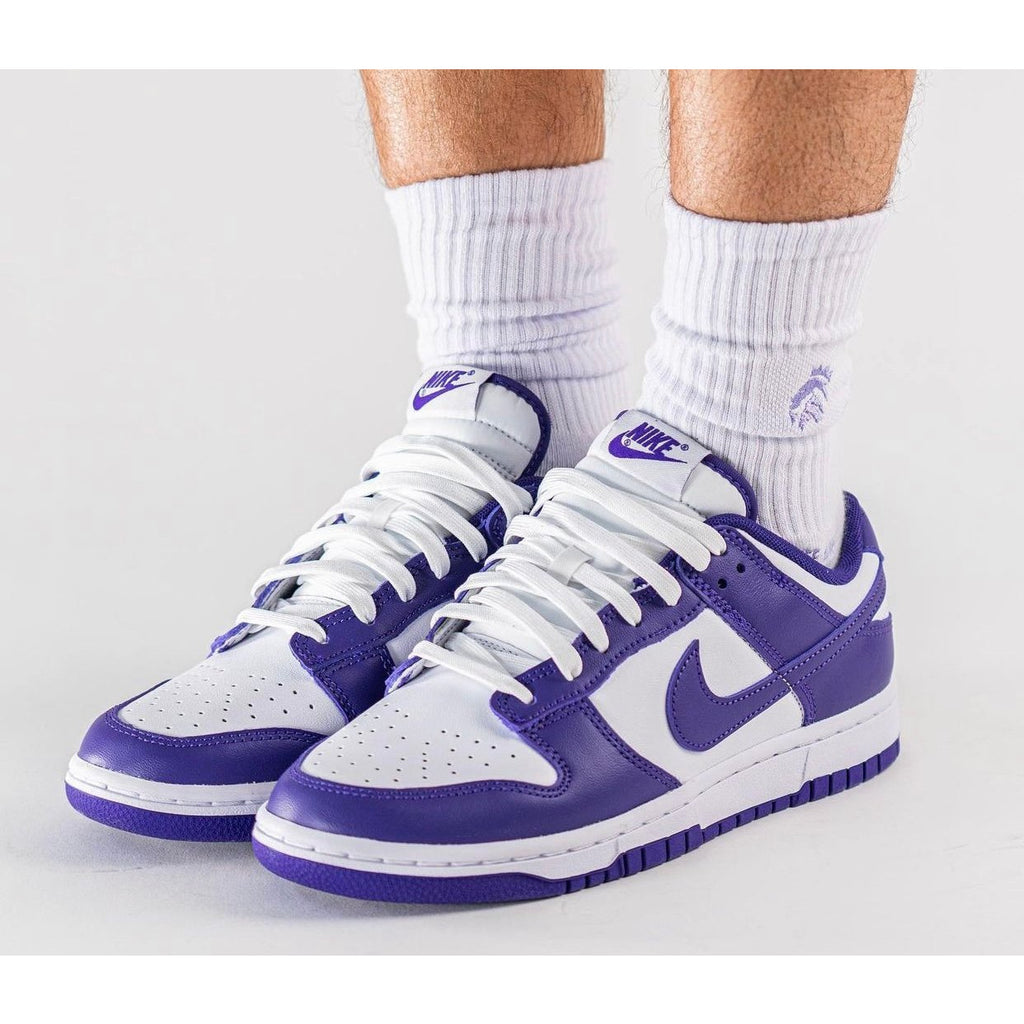 purple nike dunk lows