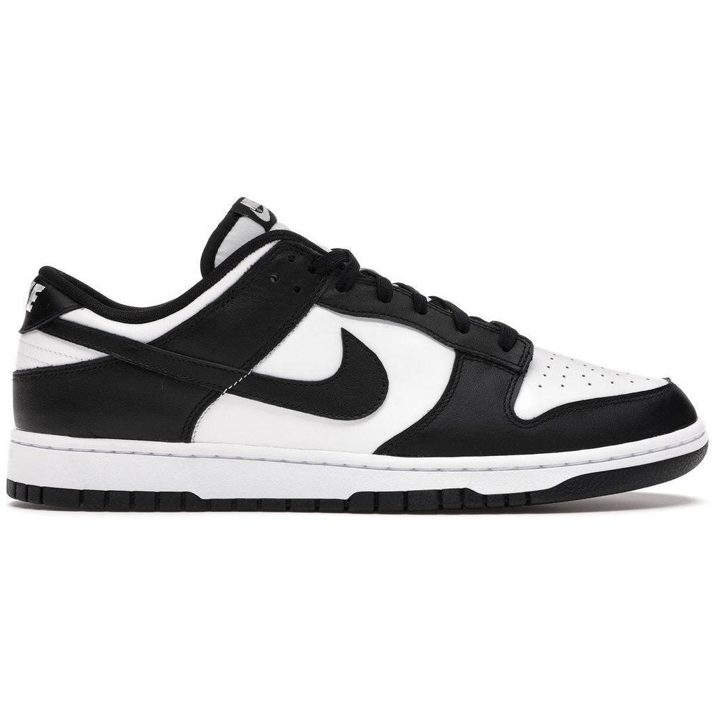 nike dunk low black white retro