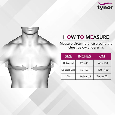 SIZE CHART Tynor Medical Arm Sling For Kids, Breathable Child Arm Support Shoulder Immobilizer With Adjustable Strap For Broken Shoulder Elbow Arm Injury Recovery, Fits Left And Right Hand