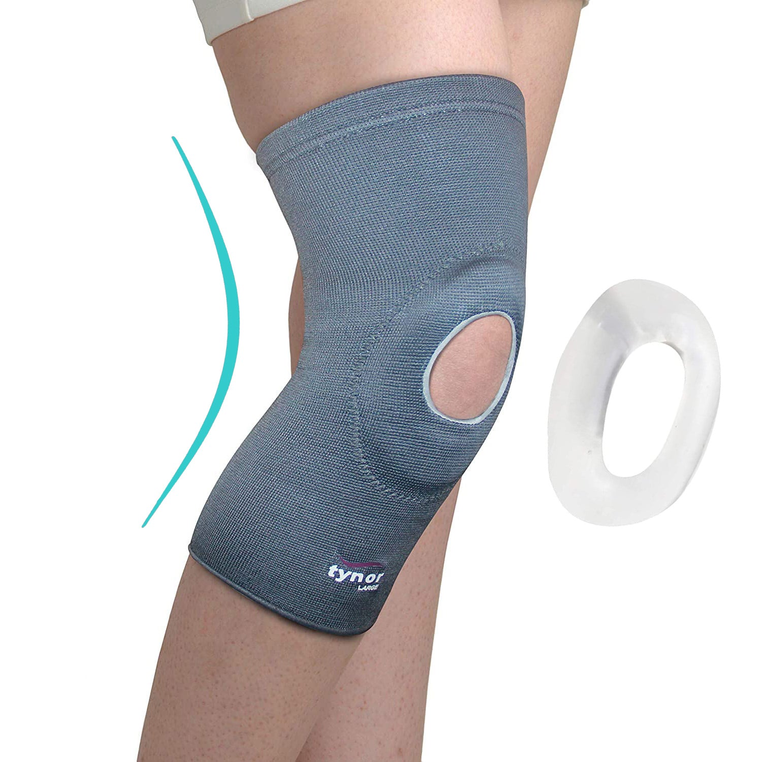 Bort Knee Brace with Open Patella, Silicone Ring Knee Bandage