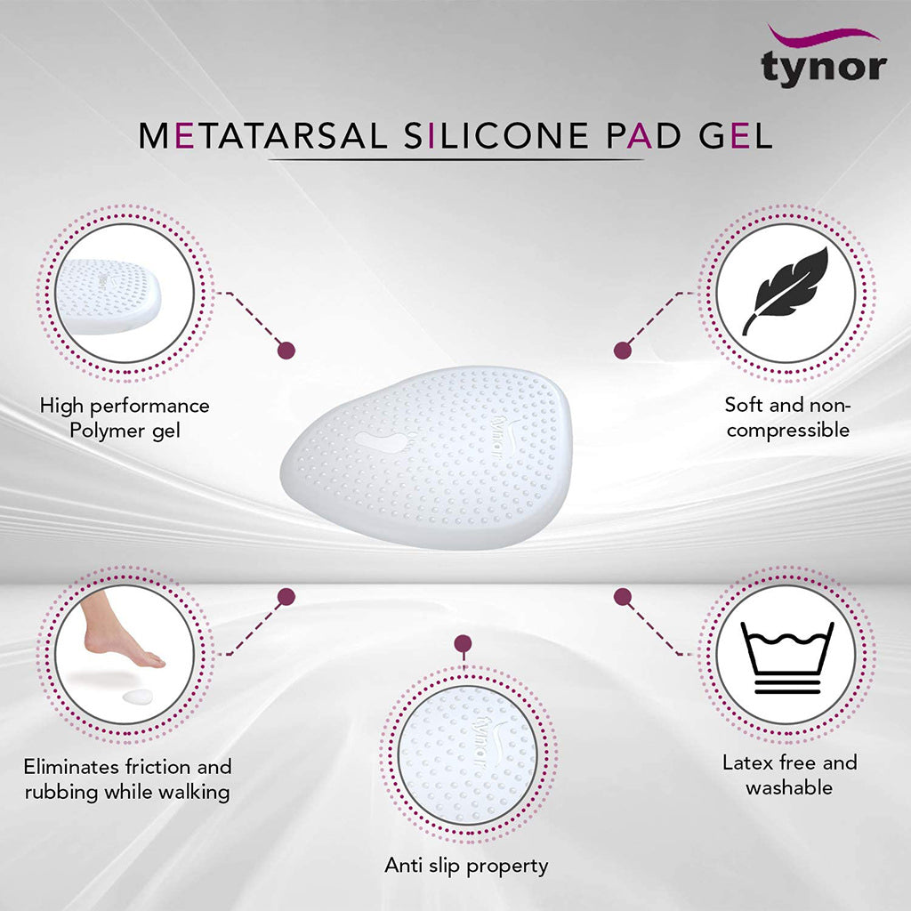 TYNOR METATARSAL PAD SILICONE (pair, K 08) - Surgical Shoppe