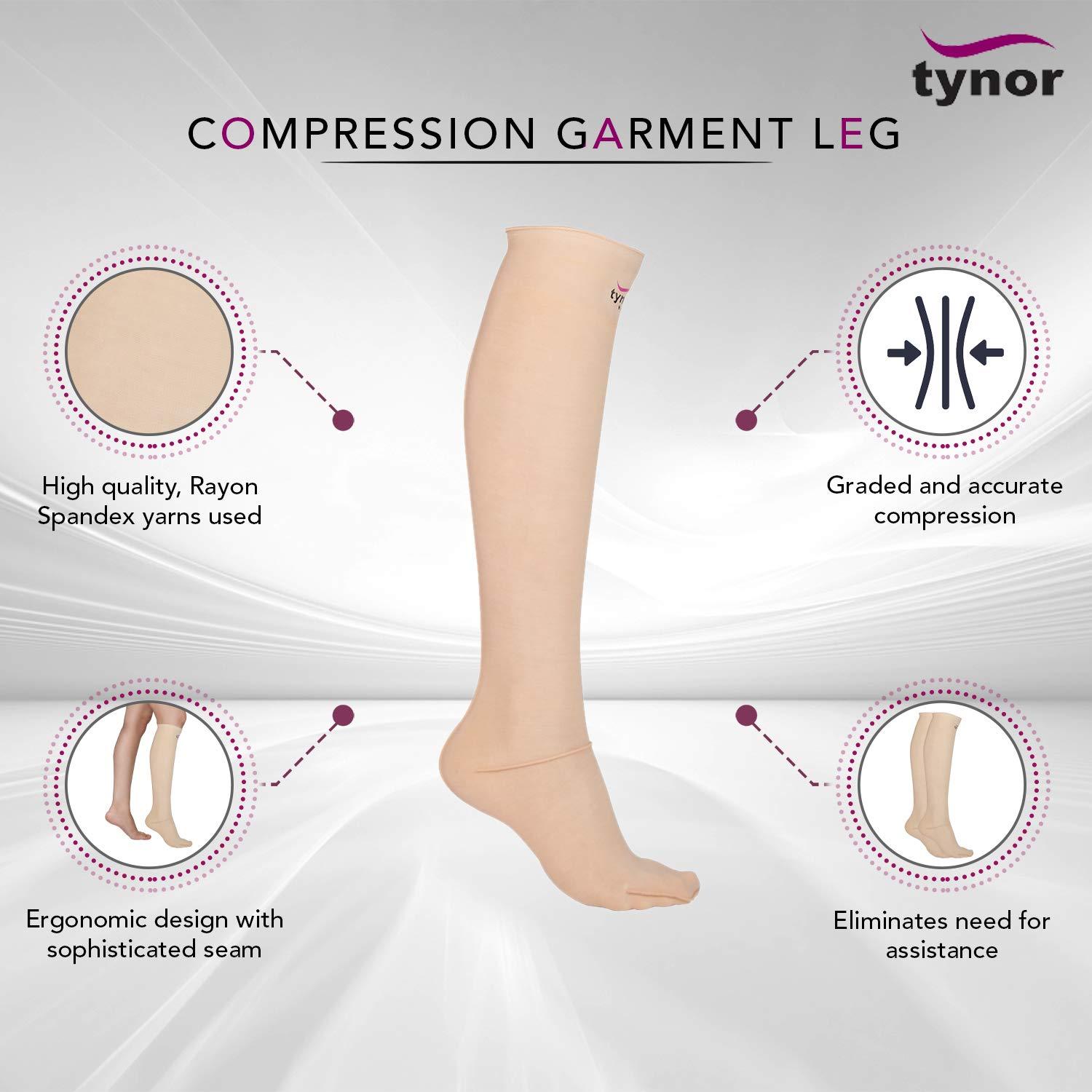 Tynor Compression Stocking Below Knee,XXL : : Clothing &  Accessories