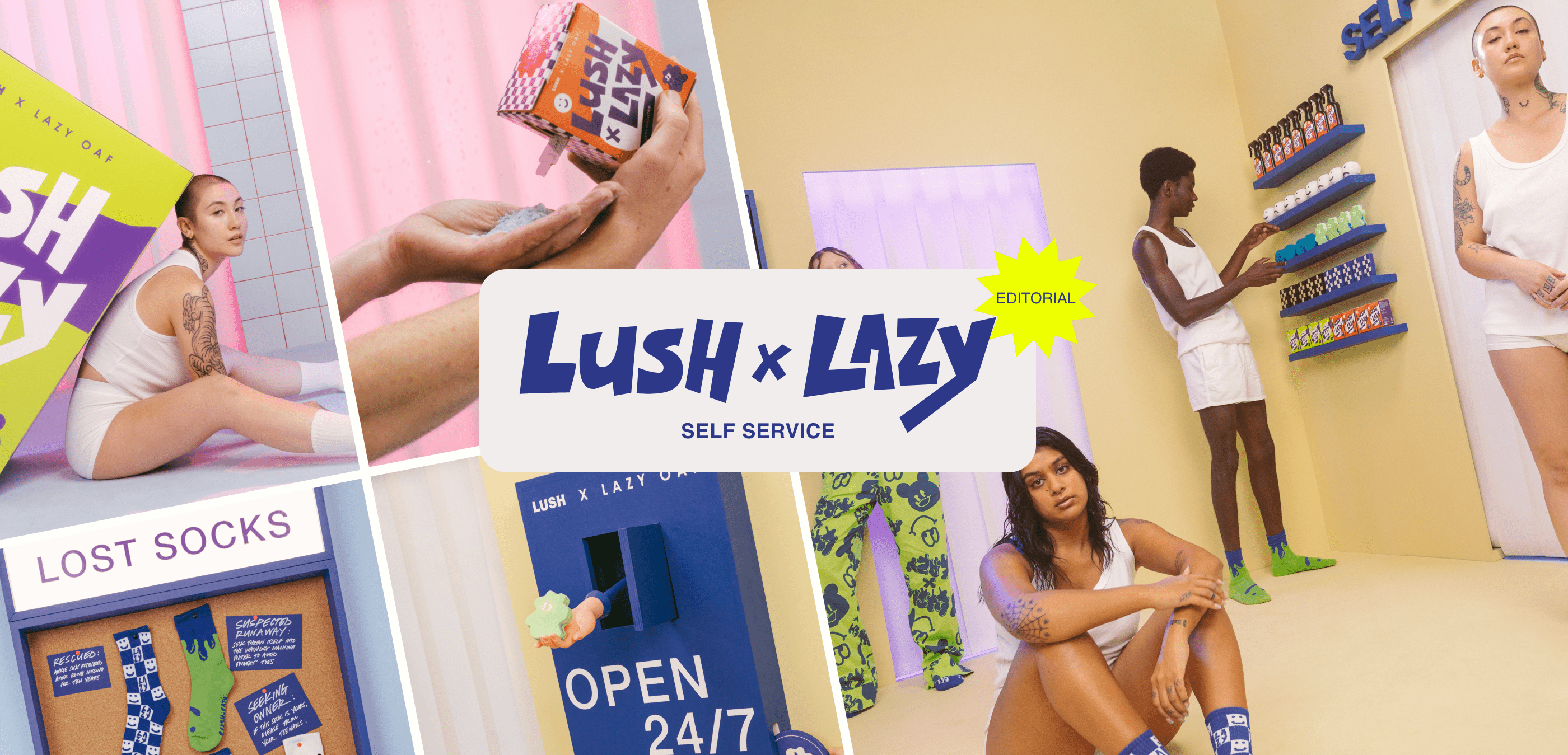 LUSH X LAZY SELF SERVICE: EDITORIAL