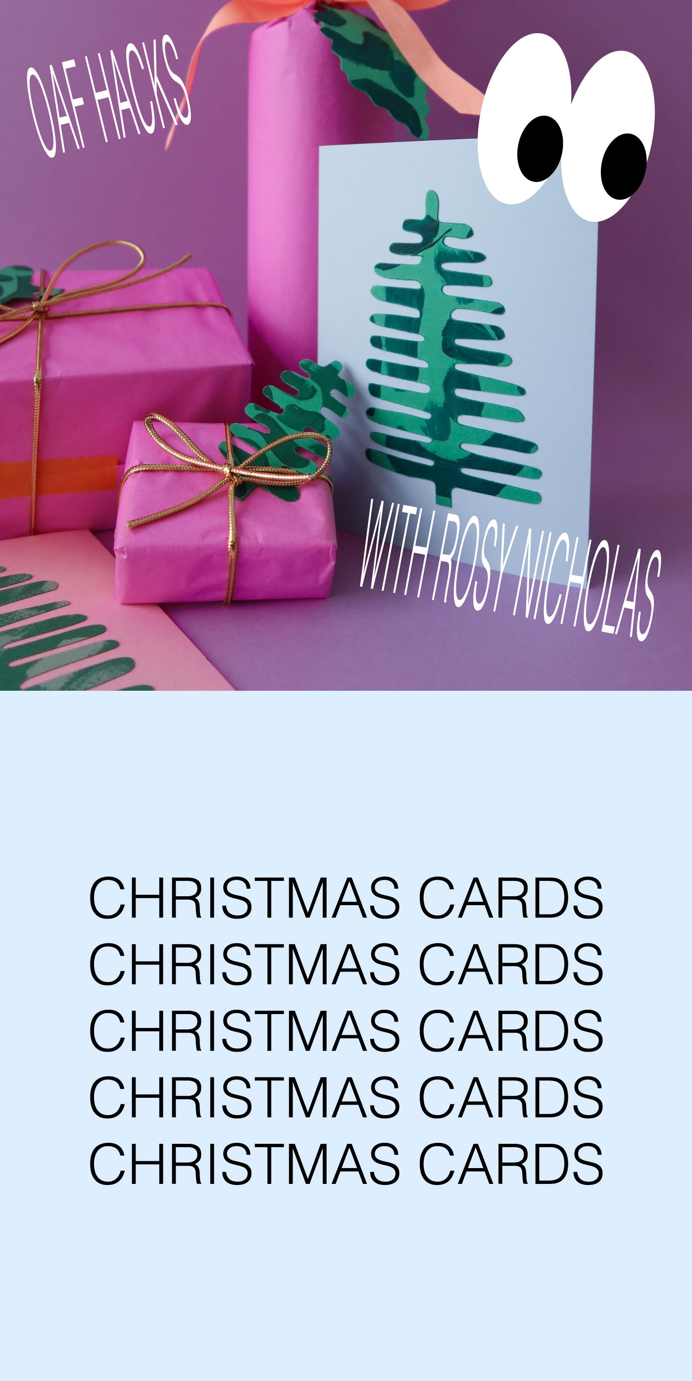 Oaf Hacks: Christmas Cards with Rosy Nicholas